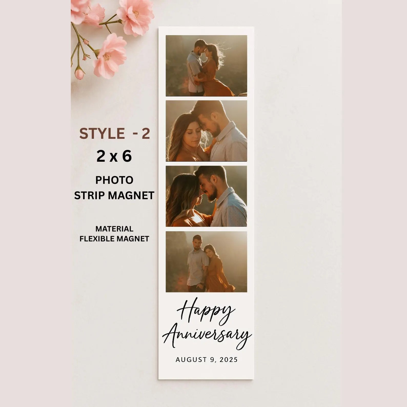 Custom Photo Strip Magnet, Personalized strip magnets
