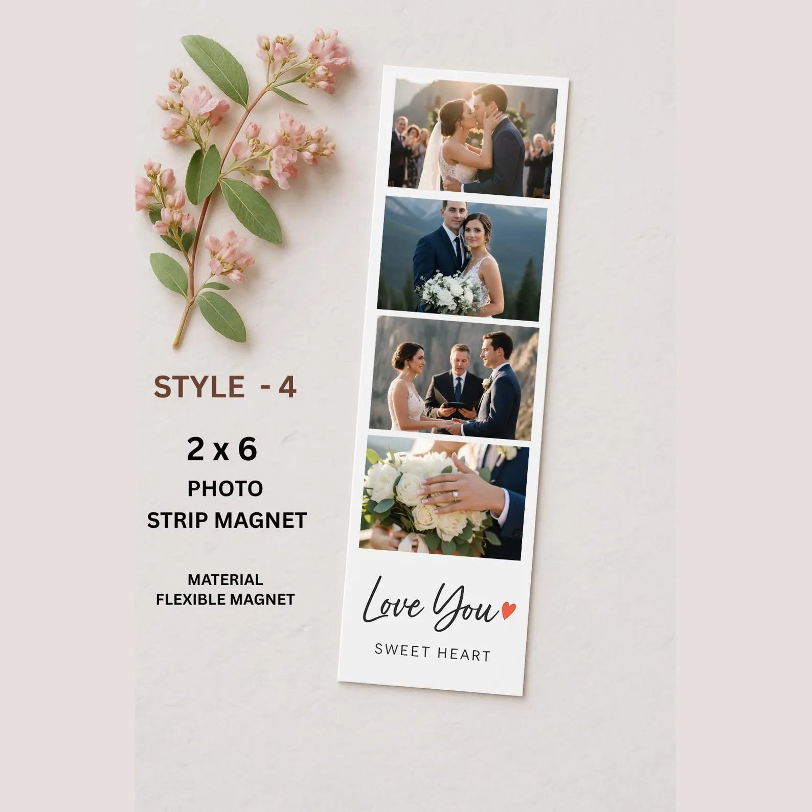 Custom Photo Strip Magnet, Personalized strip magnets